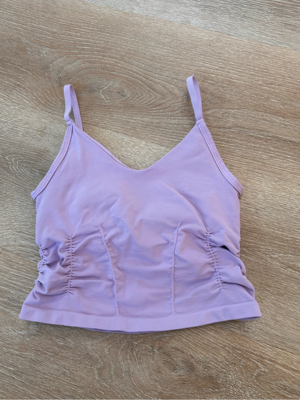 Free People Good Karma Ruched Crop Tank